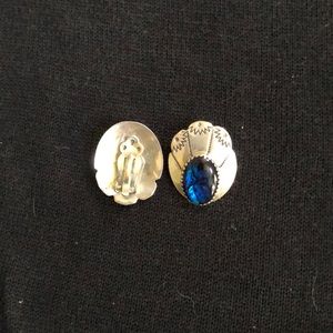 Sterling Silver Vintage clip earrings